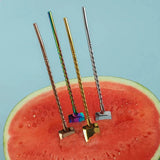 DoubleDip Fruit Spoon Straws