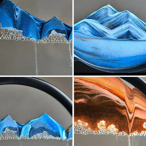 Sandscape Moving Round Glass