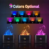 Flame Humidifier And Fragrance Diffuser -7 Flame Colors