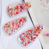 Glittering fun hair clips