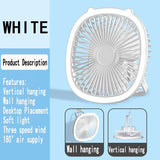 Mini Portable Fan With Led Light