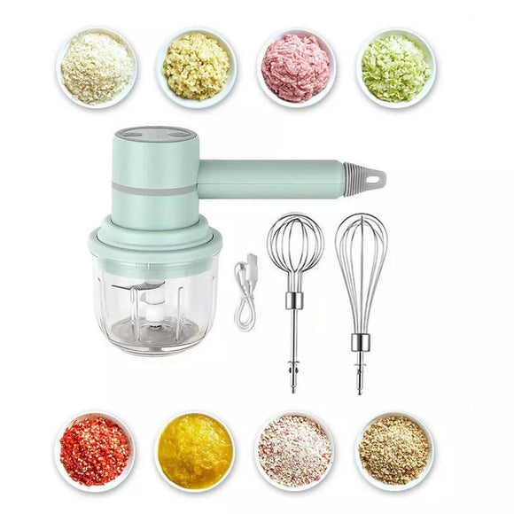 immersion chopper with two whisk