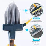 Long Handle Floor Scrub Brush with wiper