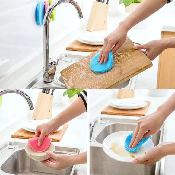 4 pcs set silicone sponge set