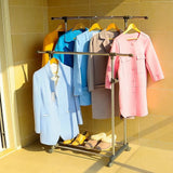 Double Pole clothes Rack