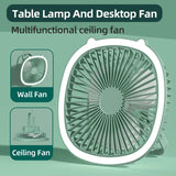 Mini Portable Fan With Led Light