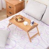 Folding wooden table
