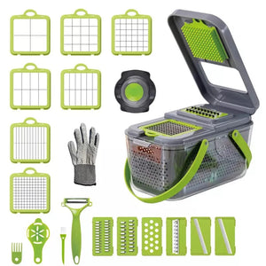 22in1 vagetable cutter with storage basket