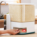 10 Kg Rice Storage Airtight Measuring Box with Compartments