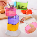colourful spice rack