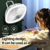 Mini Portable Fan With Led Light