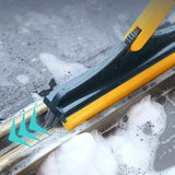Long Handle Floor Scrub Brush with wiper