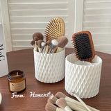 Rotating make-up brushes holder