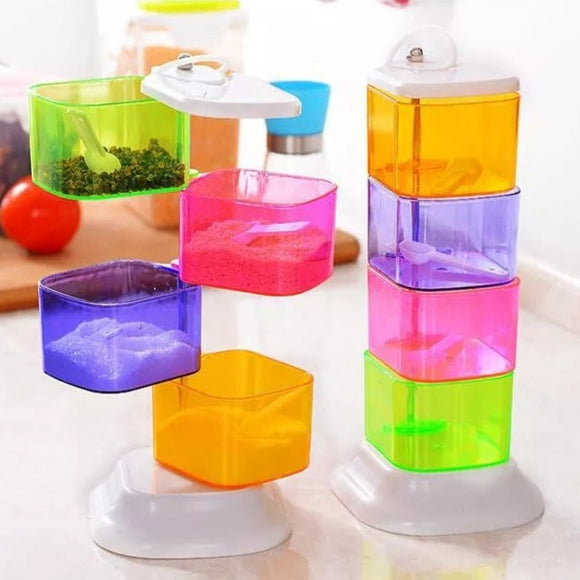 colourful spice rack
