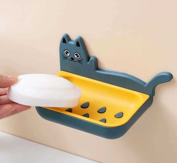 Cat soap dish