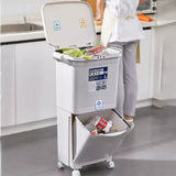 Big kitchen trash trolley