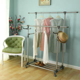 Double Pole clothes Rack