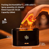 Flame Humidifier And Fragrance Diffuser -7 Flame Colors
