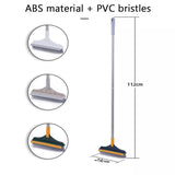 Long Handle Floor Scrub Brush with wiper