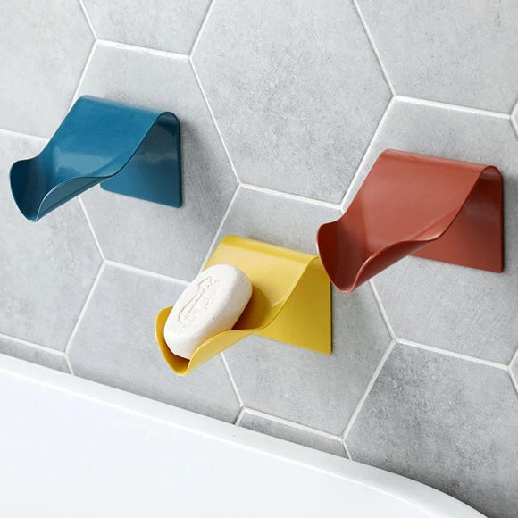 Wall suction soap holder