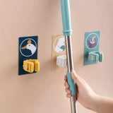 Character mop holder