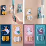 Character mop holder