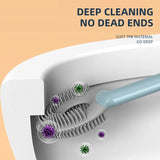 Toilet Brush & Holder with Bristle Kit