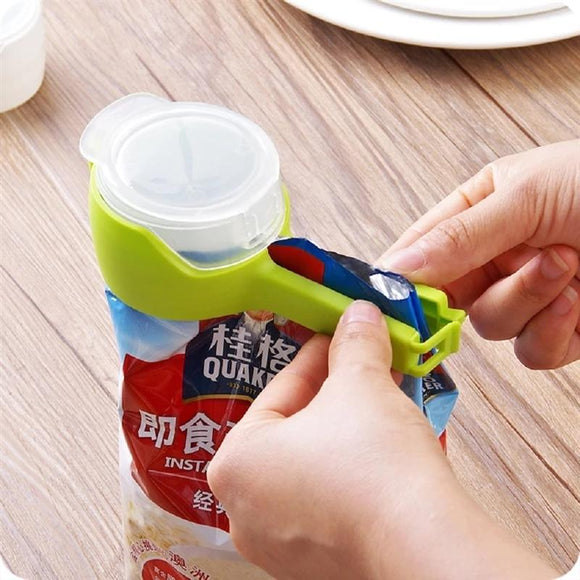 Food Storage Sealing Clips with Pour Spouts