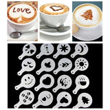 Coffee stencils set of 16 pcs