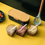 Seasoning Organizer Box Three Grid