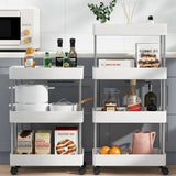 4 layers Smart Trolley- White