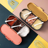 Seasoning Organizer Box Three Grid