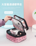 Double layers cosmetic bag