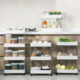 4 layers Smart Trolley- White