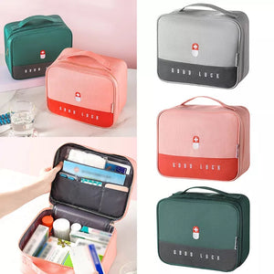 Travel medicine storage bag