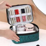 Double layers cosmetic bag