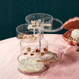 Transparent 360° Rotating Jewelry Box - 5 Layer
