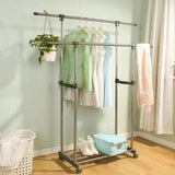 Double Pole clothes Rack