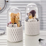 Sleek 360° Spinning Makeup Brush Holder