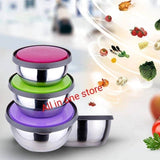 3 pcs steel bowl set