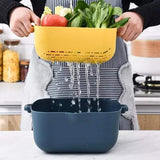 Double-layer Drain Basket with Lid