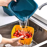 Double-layer Drain Basket with Lid