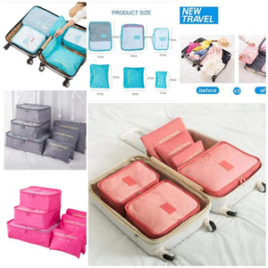 6 pieces travel bags