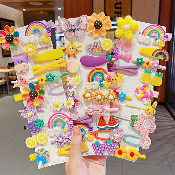 Colorful hairclips (Pack of 14)
