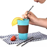 reusable Steel straw ( set of 4 )
