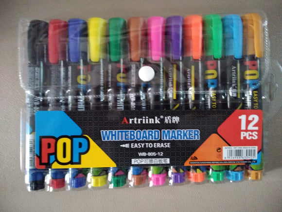 Pop Out & white board markers (pack of 12)