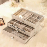 Flannel jewellery and cosmetic storage
