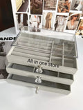 Flannel jewellery and cosmetic storage