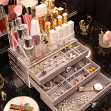 Flannel jewellery and cosmetic storage