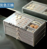 Flannel jewellery and cosmetic storage